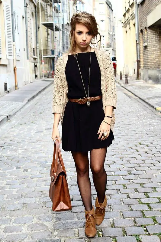 Cardigans Over Dresses for Fall
