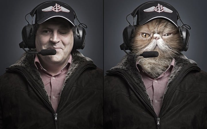 Cats Dressed As Their Owners by Sebastian Magnani