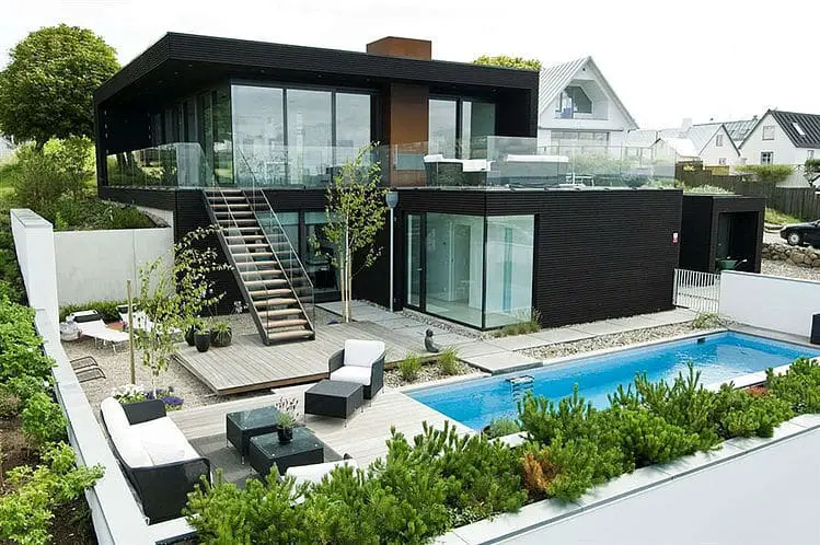 Breathtaking Split Level Home in Sweden: Villa Nilsson