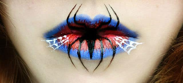 Incredible Halloween Lipstick Art by Eva Senín Pernas