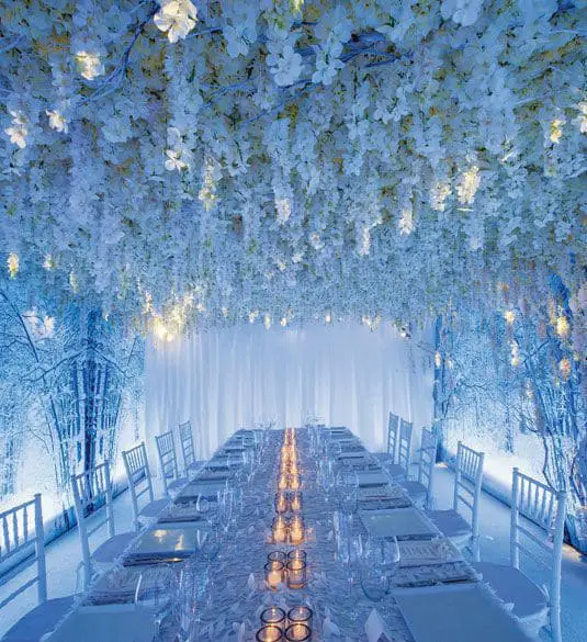 41 Brilliant Blue and White Winter Wedding Ideas