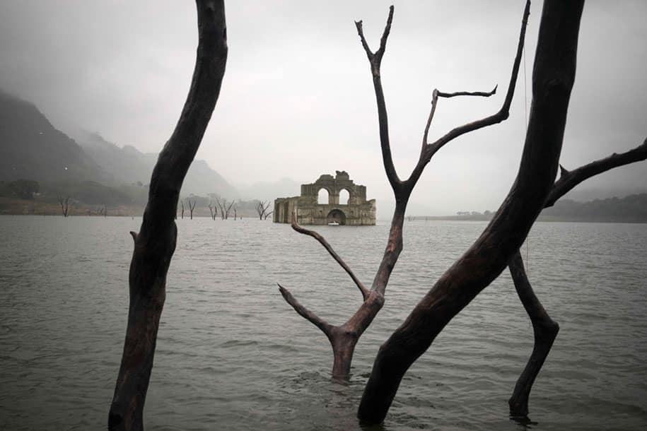 An Ancient Church Reappeared from the Water in Mexico