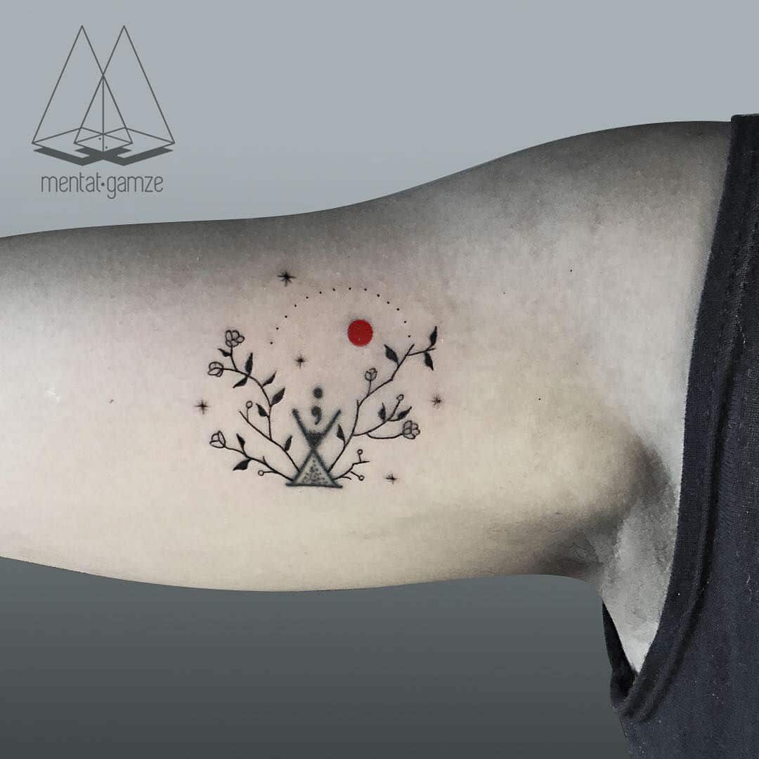 Turkish Artist Creates Amazing Minimalist Tattoos