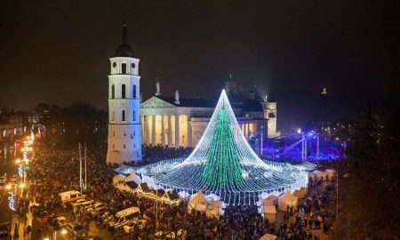 Magnificent Christmas Tree Officially Opens the Holiday Season in Vilnius