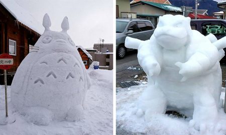 Amazing Sculptures Rise All over Japan After Heavy Snowfall