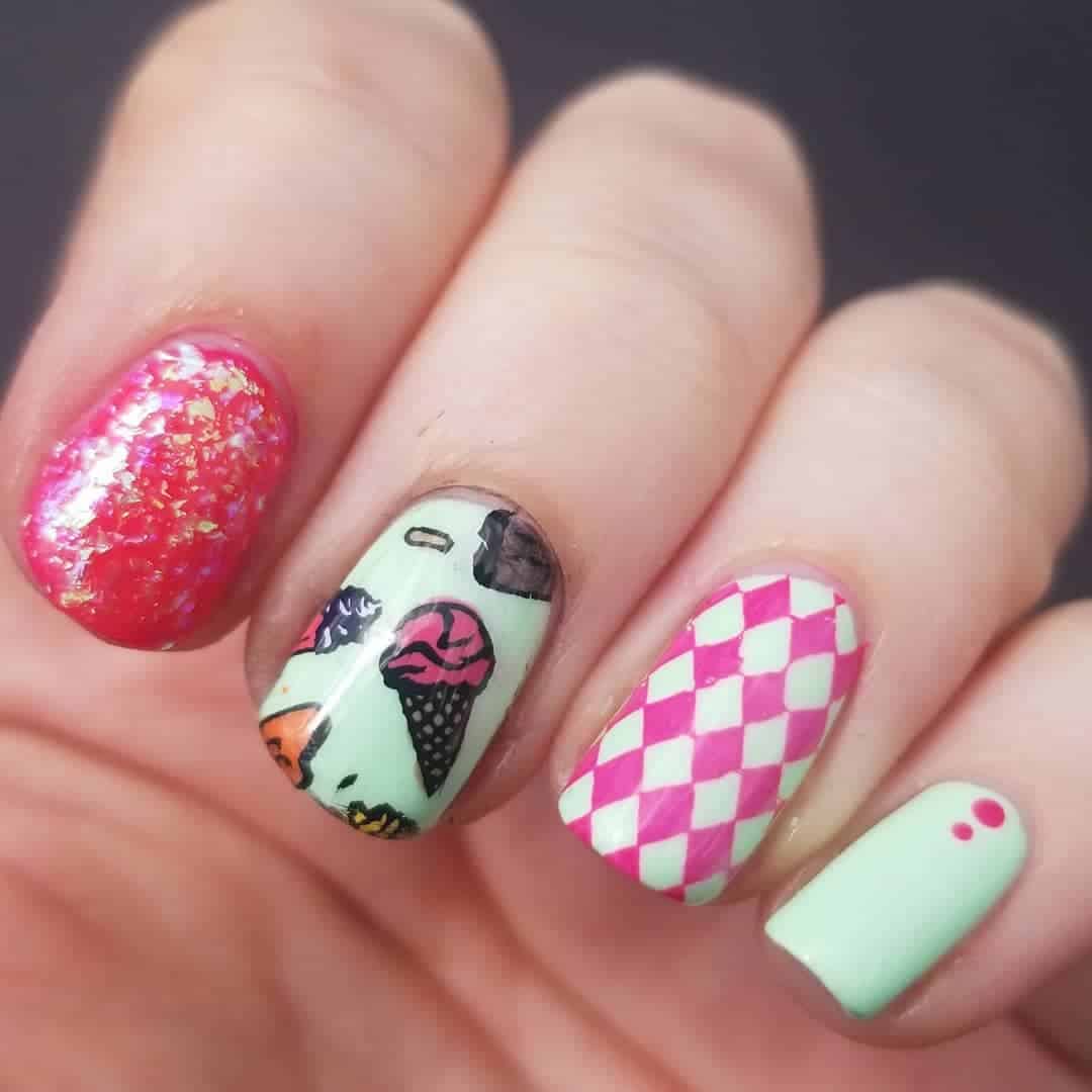 22 Ice Cream Nail Art Ideas You'll Want To Try!
