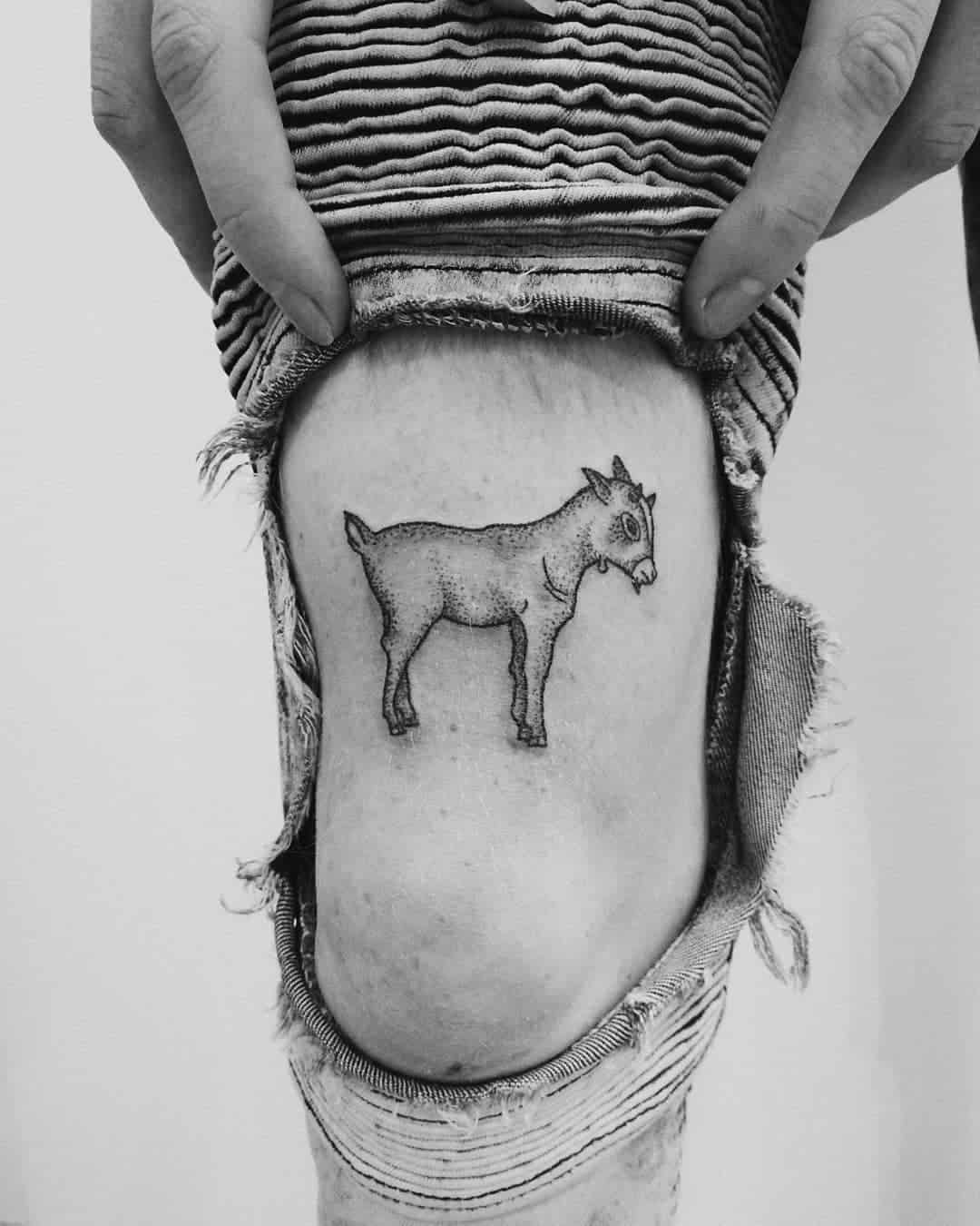 20 Glorious Goat Tattoo Designs and the Symbol Meaning of the Symbol