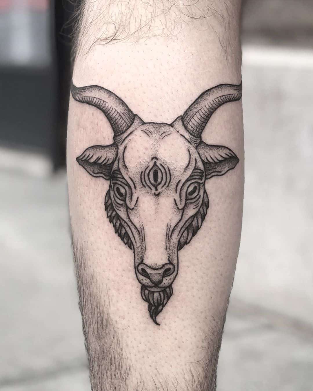 20 Glorious Goat Tattoo Designs and the Symbol