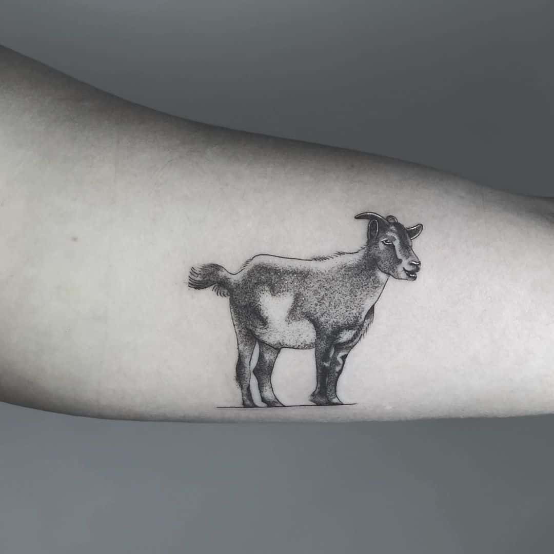 20 Glorious Goat Tattoo Designs and the Symbol Meaning 
