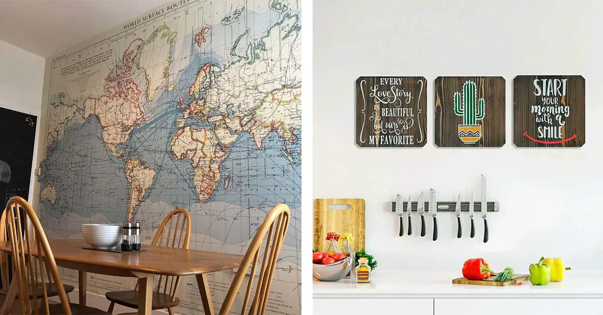 21 Pretty And Inexpensive Kitchen Wall Decoration Ideas