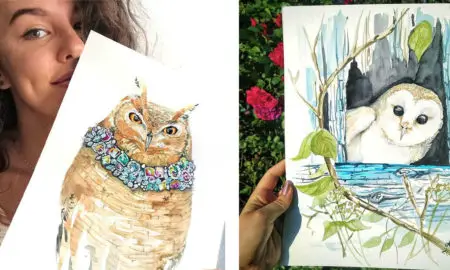 Owl-Loving Illustrator and Her Favourite Subjects in All Their Glory