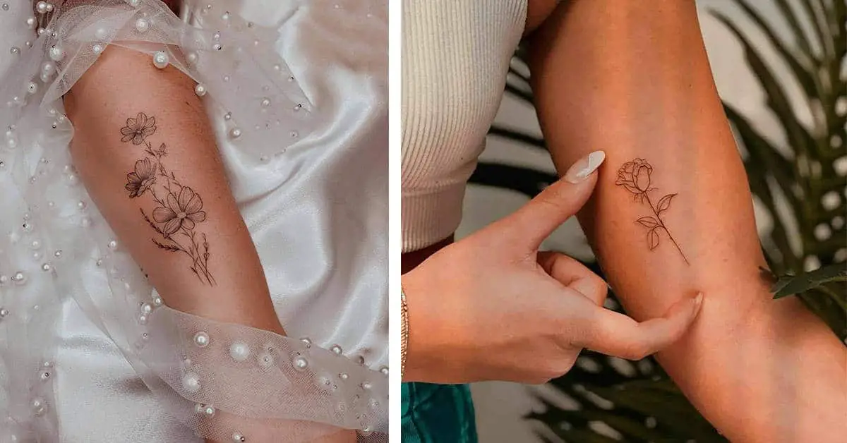 Delicately Inked Minimalistic Fine Line Tattoos by Tiny Tattoo Queen